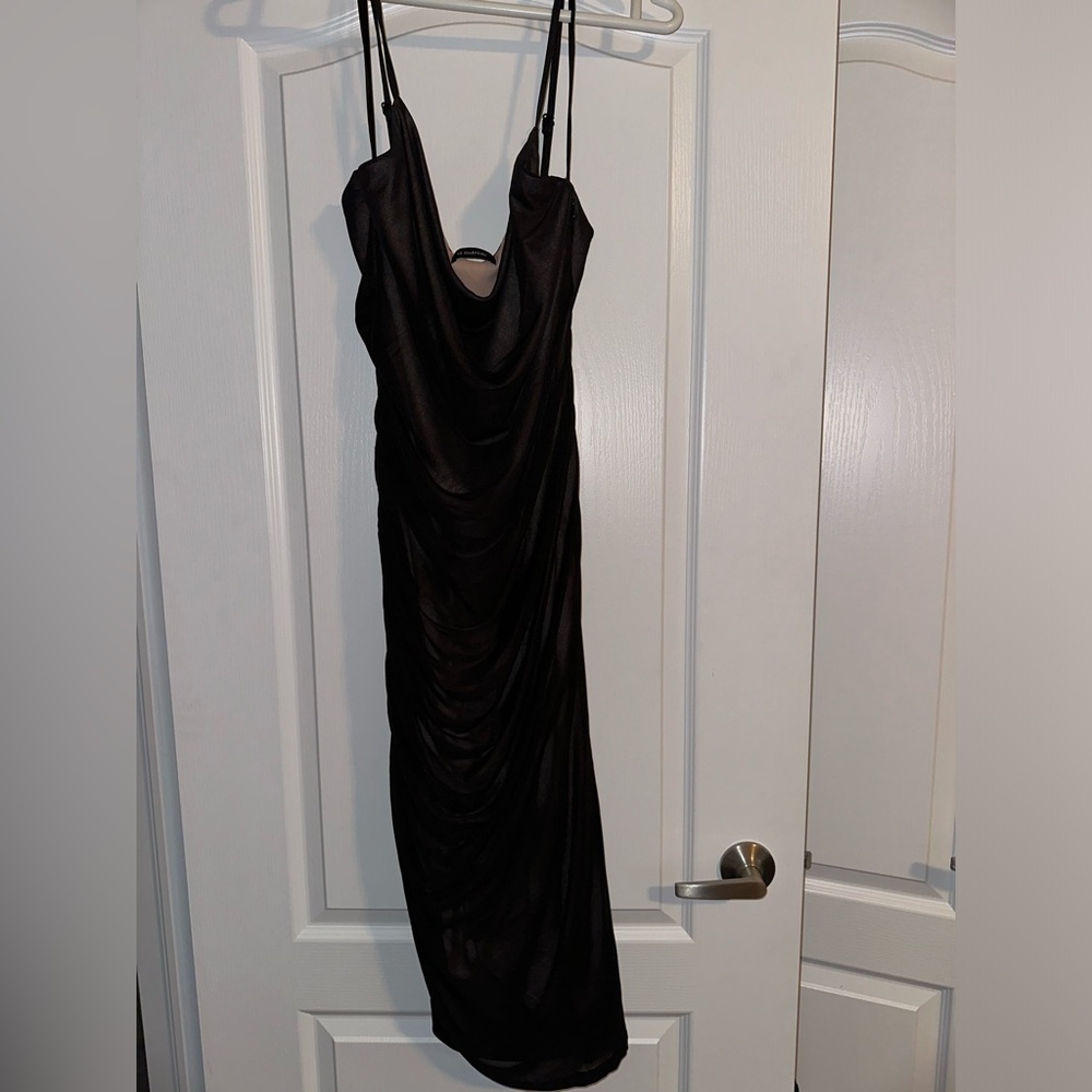 Le Chateau; Black Mesh Dress, XL